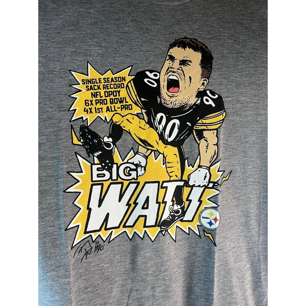 TJ Watt Pittsburgh Steelers Homage Shirt NFL‎ Giant Eagle Exclusive Medium